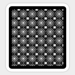 Black and white seamless pattern Sticker